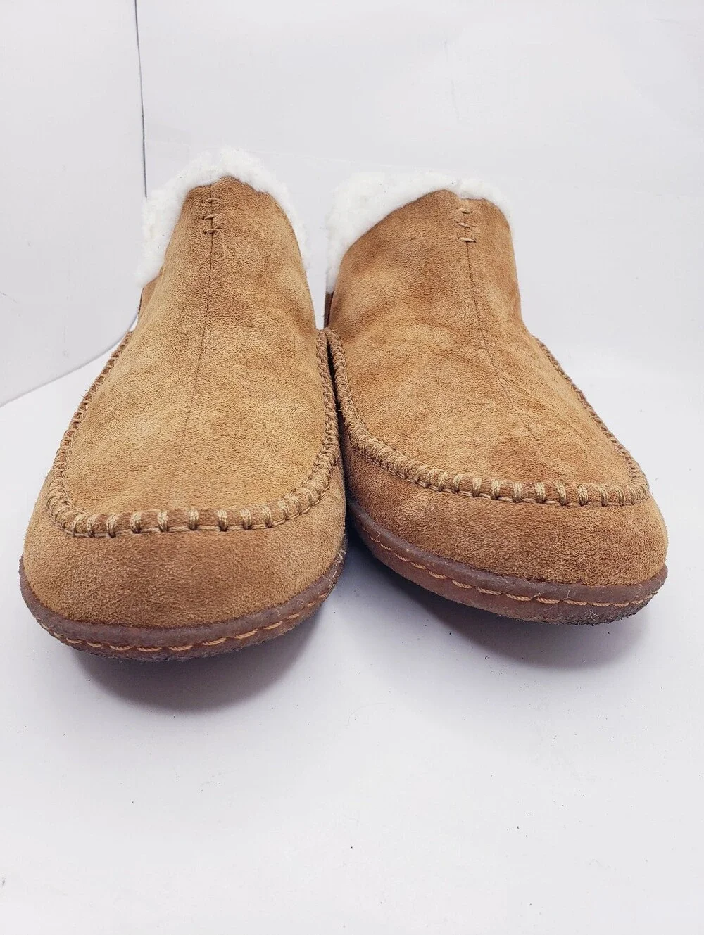 Sorel Manawan II Brown Suede Leather Slippers Slip On Loafers Men's Size 10
